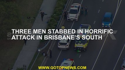 Three men stabbed in horrific attack in Brisbane’s south