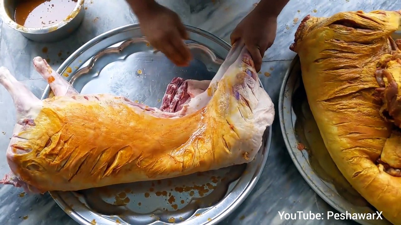 Whole Lamb Roast with Arabic Style - Full Dumba Mandi - Arabic Full Dumba Cooking - Dum Pukht Recipe