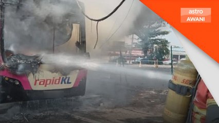 Bas Rapid KL 90 peratus terbakar, kesemua penumpang terselamat