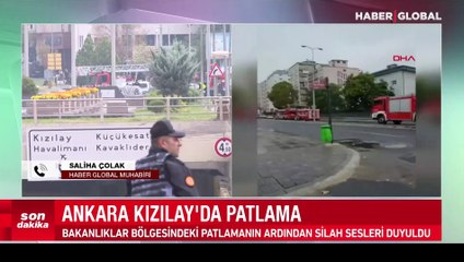 Ankara'da bakanlıklar bölgesinde meydana gelen patlamada meclisin camları sallandı