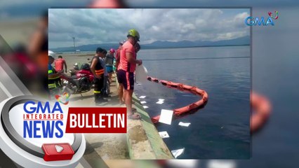 Oil spill na namataan sa Puerto Princesa City port, na-contain na ayon sa PCG | GMA Integrated News Bulletin