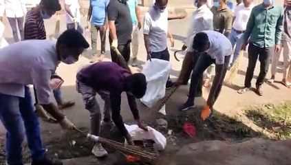 स्वच्छता सेवा मिशन: नारकोटिक्स विभाग ने की सफाई