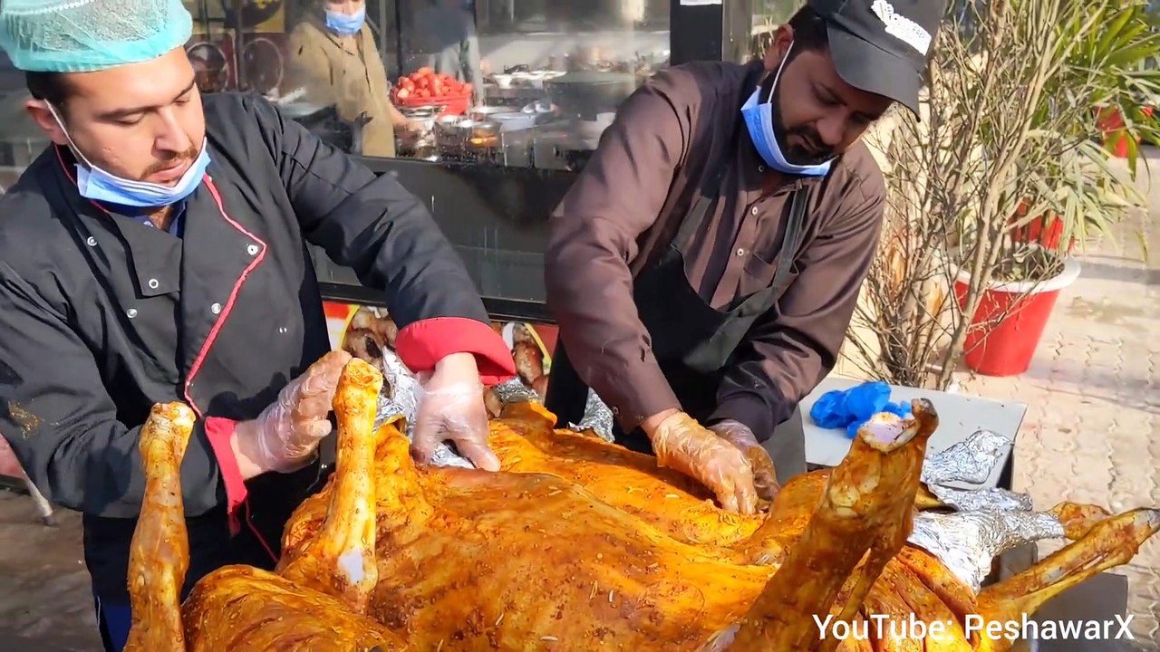 Dum Pukht Recipe, Tahir Khan Restaurant Islamabad - Whole Lamb Roast With Rice - Khaddi Kabab Recipe