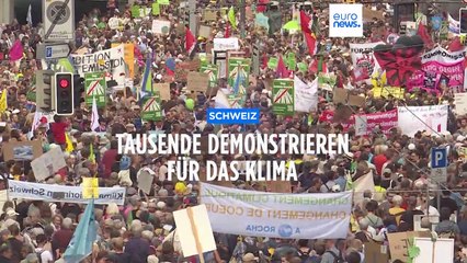 Schweiz: Zehntausende demonstrieren für das Klima