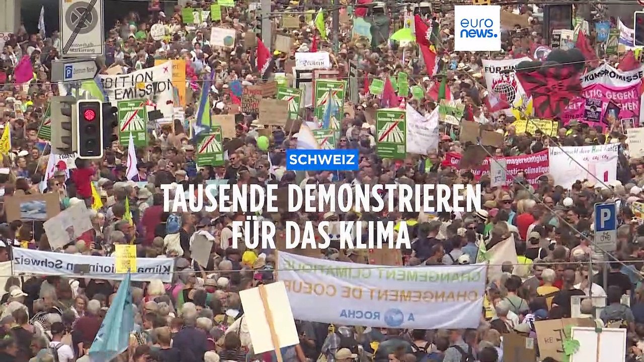 Schweiz: Zehntausende demonstrieren für das Klima