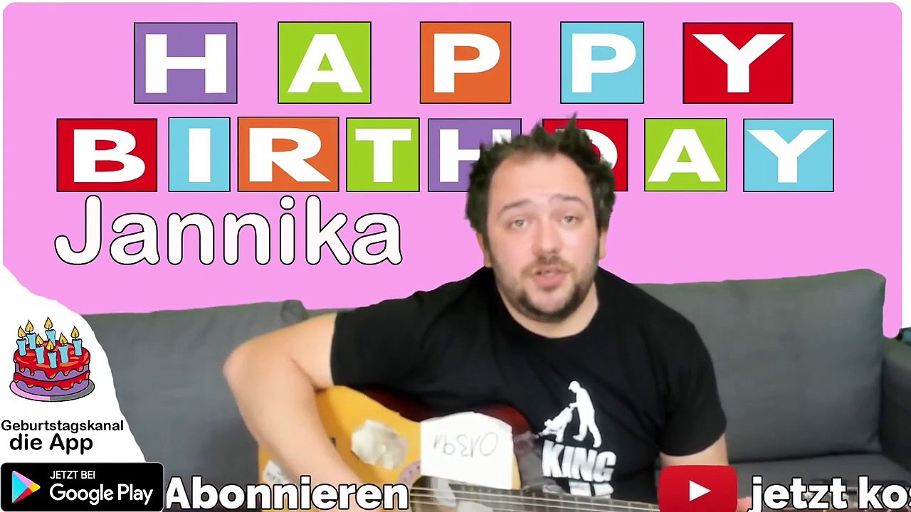 Happy Birthday, Jannika! Geburtstagsgrüße an Jannika