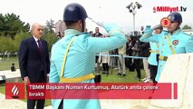 TBMM Başkanı Kurtulmuş Atatürk anıtına çelenk bıraktı