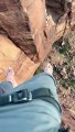 Rope Swing Through The Canyon