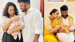 Swara Bhasker -Fahad Ahmad ने नन्ही शहजादी Raabiyaa की छठी पूजा की Cute Photos की Share