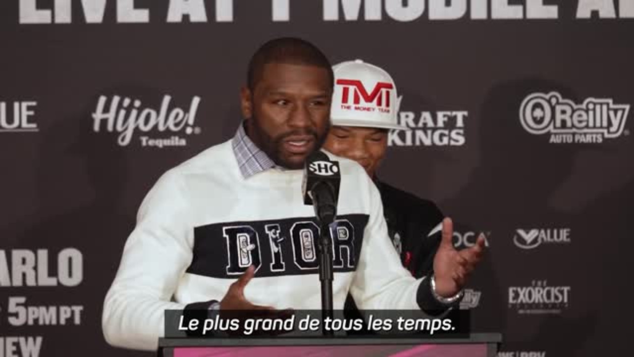Boxe - Quand Mayweather s'incruste à une conférence de presse pour se qualifier de GOAT