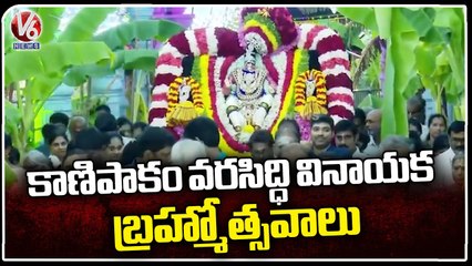Kanipakam Sri Varasiddhi Vinayaka Swami Brahmotsavalu  _  V6 News