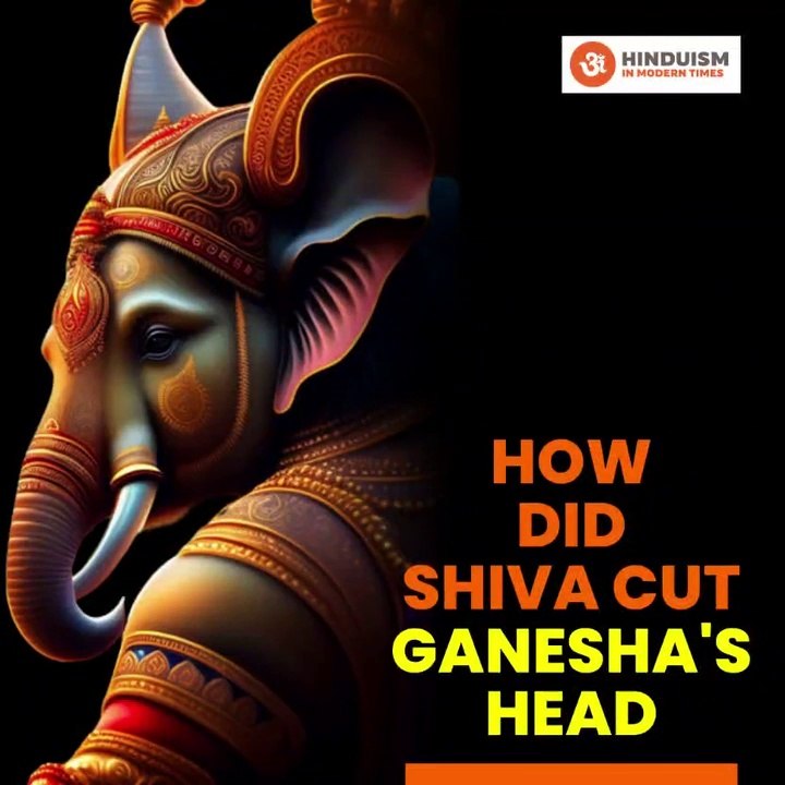 How did Shiva cut Ganesh's Head