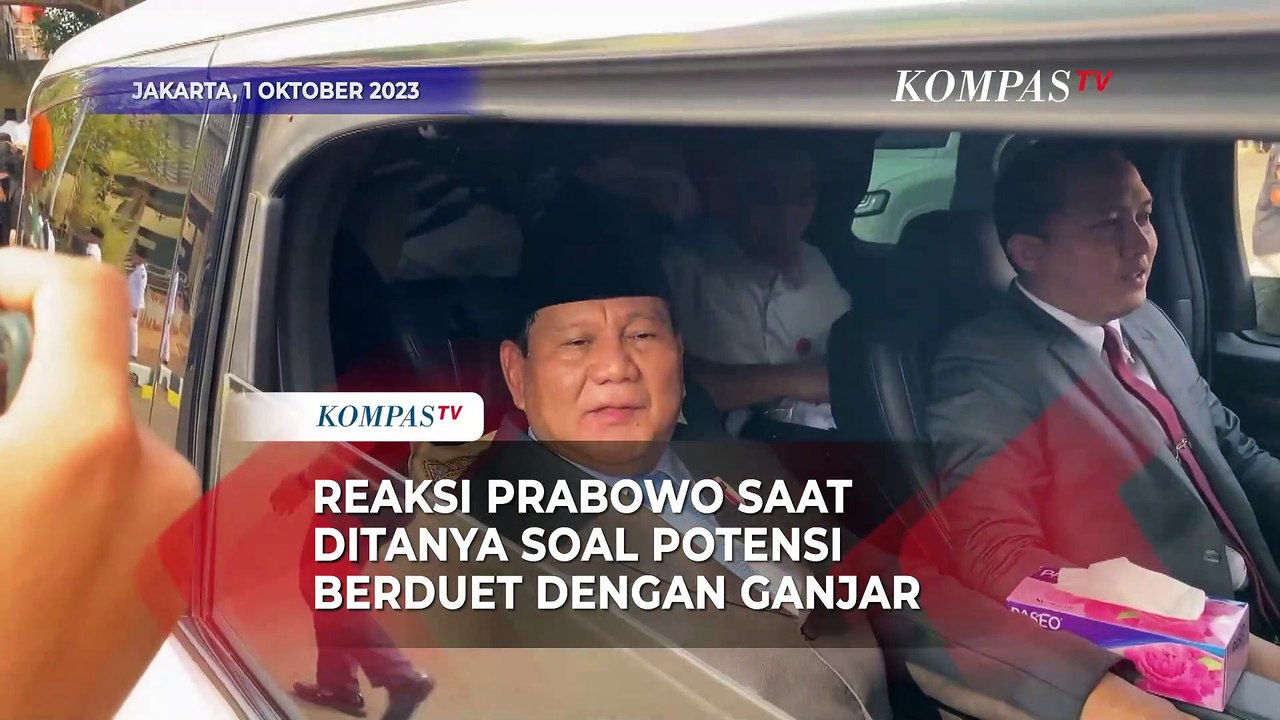 Reaksi Prabowo saat Ditanya soal Potensi Berduet dengan Ganjar