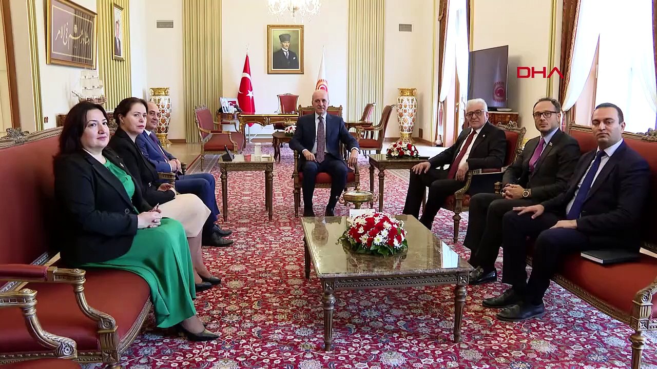 TBMM Başkanı Kurtulmuş, Yeni Azerbaycan Partisi Genel Başkanvekili Budagov'u kabul etti Açıklaması
