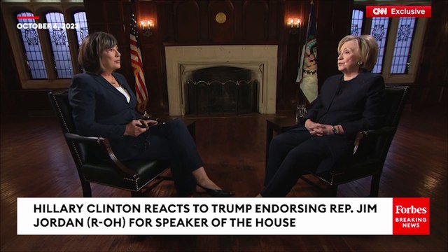Hillary Clinton Rips Jim Jordan After Trump Endorses Him For Speaker Of The House