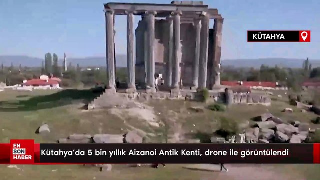 Kütahya'da 5 bin yıllık Aizanoi Antik Kenti, drone ile görüntülendi