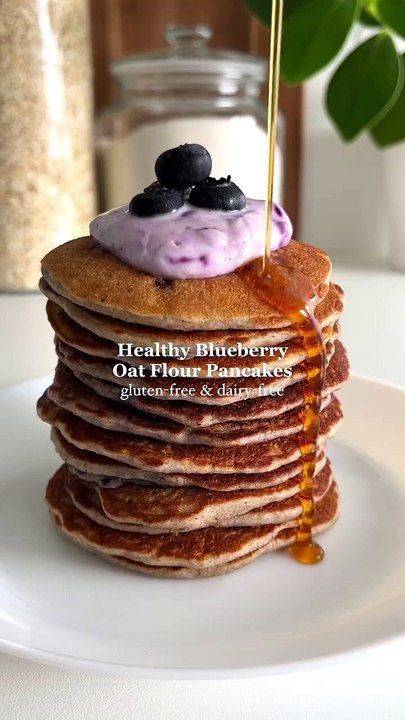Healthy Breakfast Idea_ Blueberry Pancakes