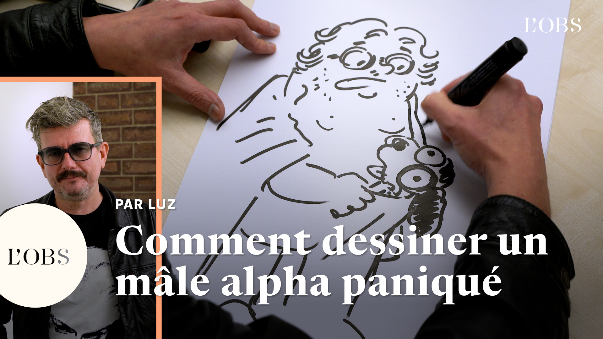 Comment dessiner un mâle alpha paniqué, par Luz, auteur de "Testosterror"