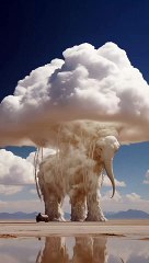 Cloudy Makes A Elephant On Earth