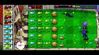 Plant vs Zombie level 10 التصدي لهجوم الزومبي الكبير