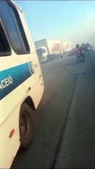 Colisão entre carros  na BR-101, em Messias;