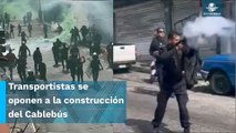 Transportistas y policías se enfrentan en Uruapan, Michoacán