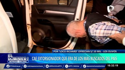 ‘Loco Richard’: cae extorsionador por el que se había ofrecido 10 mil soles