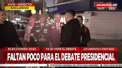 Debate presidencial: la gente le deja mensajes a los candidatos