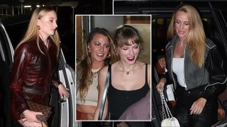 Taylor Swift, Brittany Mahomes have star-studded night out in NYC while Travis Kelce grabs dinner