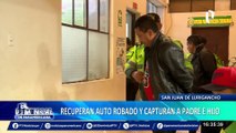 SJL: capturan a padre e hijo encargados de desmantelar autos robados