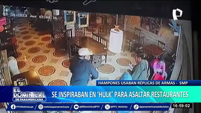SMP: delincuentes utilizan replicas de armas de fuego para robar en restaurantes