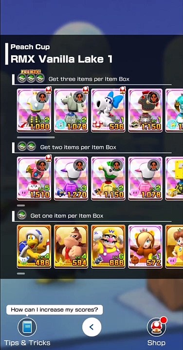 Mario Kart Tour: Sundae Tour: Peach Cup  for  Tokens