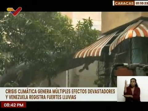 Fuertes lluvias en la ciudad de Caracas generaron colapso de vías y caídas de árboles