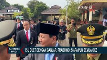 Ditanya Isu Duet dengan Ganjar, Prabowo Acungkan Jempol: Siapa pun Semua oke