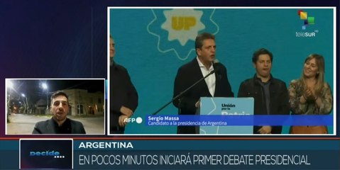 Primer debate presidencial en Argentina inicia en la noche de este domingo