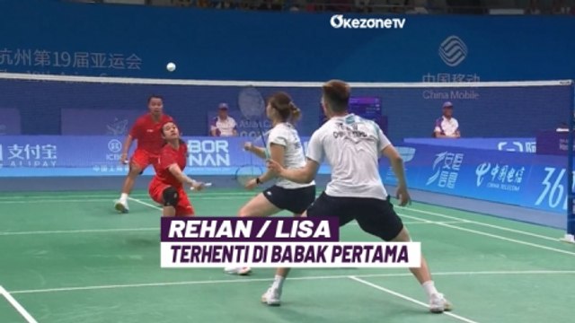 Highlight Bulu Tangkis Asian Games 2023: Rehan/Lisa Dihentikan Pasangan Taiwan