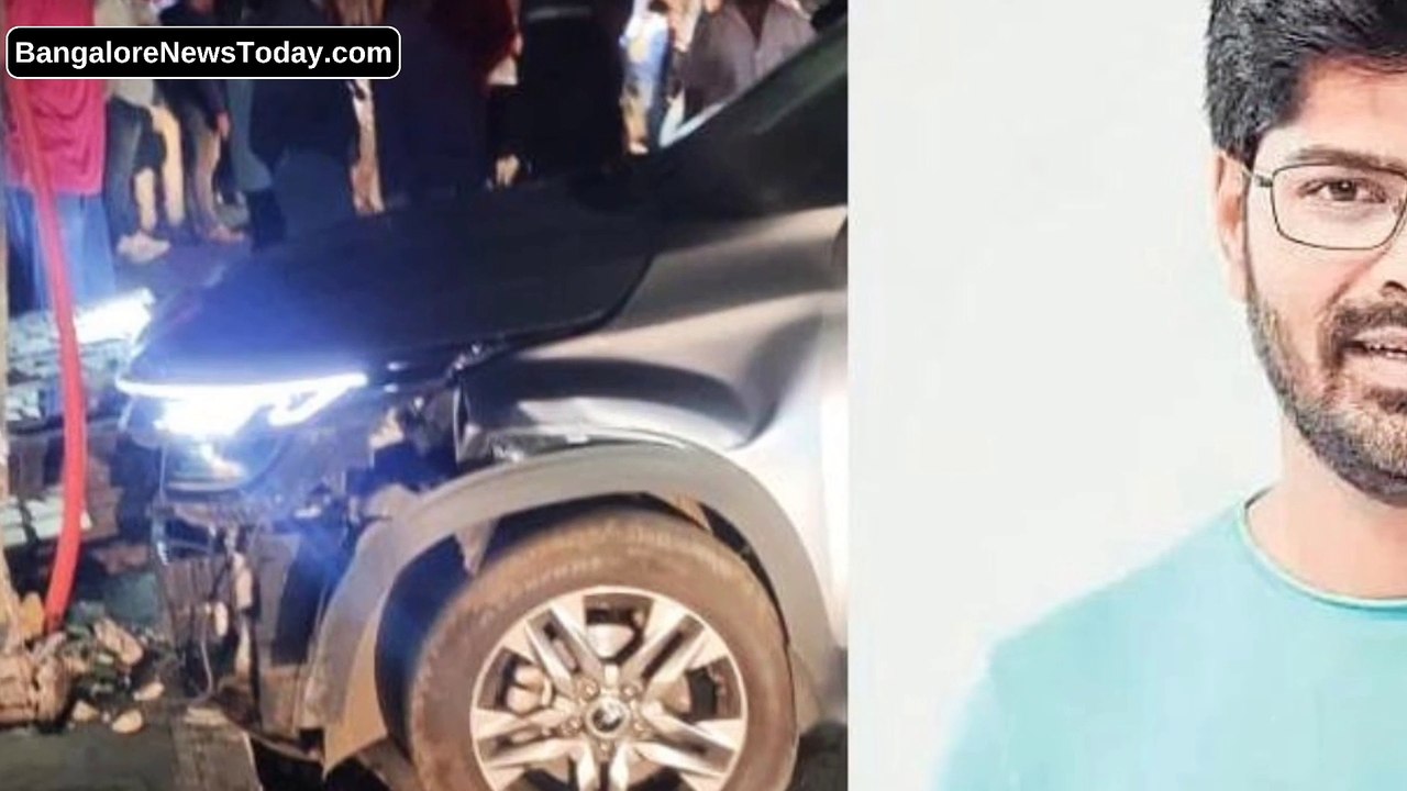Actor Nagabhushana hits couple with his car in Bengaluru HD 1080p_MEDIUM_FR30