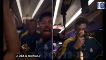Ecstatic Rory McIlroy and Shane Lowry Guzzle Booze from the Ryder Cup Trophy as victory Celebrations