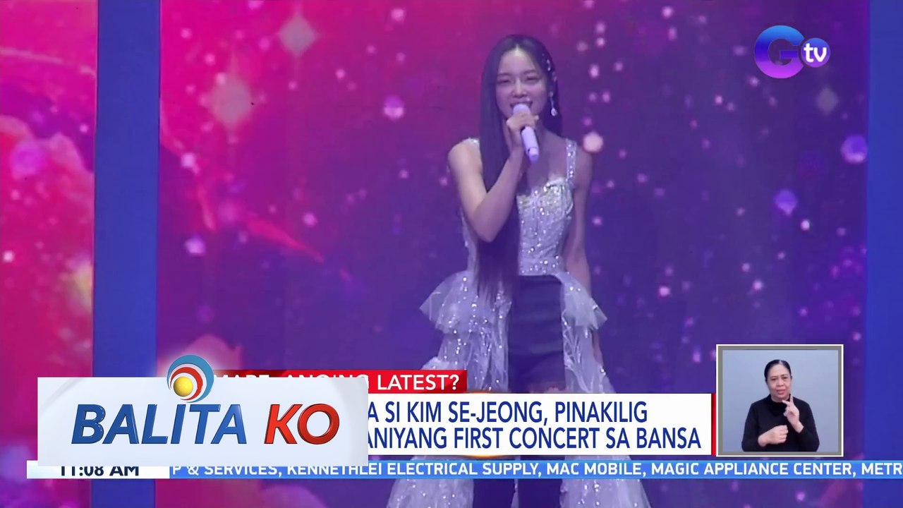 Korean star na si Kim Se-jeong, pinakilig ang fans sa kaniyang first concert sa bansa | BK