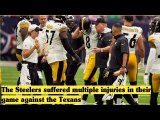 The Steelers suffered multiple injuries in their game against the Texans