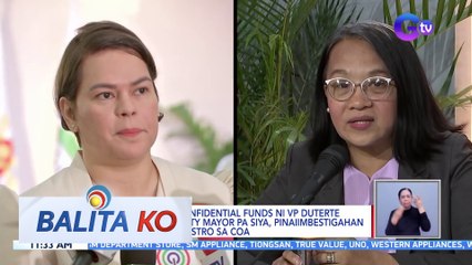 Mahigit P2.6B confidential funds ni VP Duterte noong Davao City Mayor pa siya, pinaiimbestigahan ni Rep. France Castro sa COA | BK
