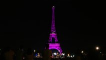 ‘Meme Kanseri Farkındalık Ayı’ kapsamında Paris’in simgeleri pembeye büründü