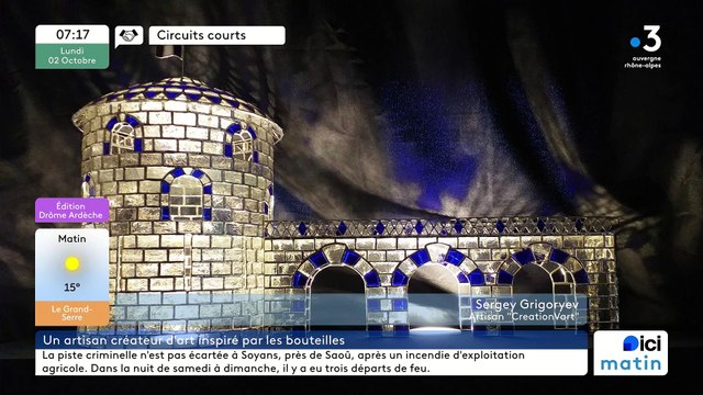 À Piégros-La-Clastre, CreationVart'', des bouteilles en verres upcyclées en bijoux, lampes, bougeoirs...