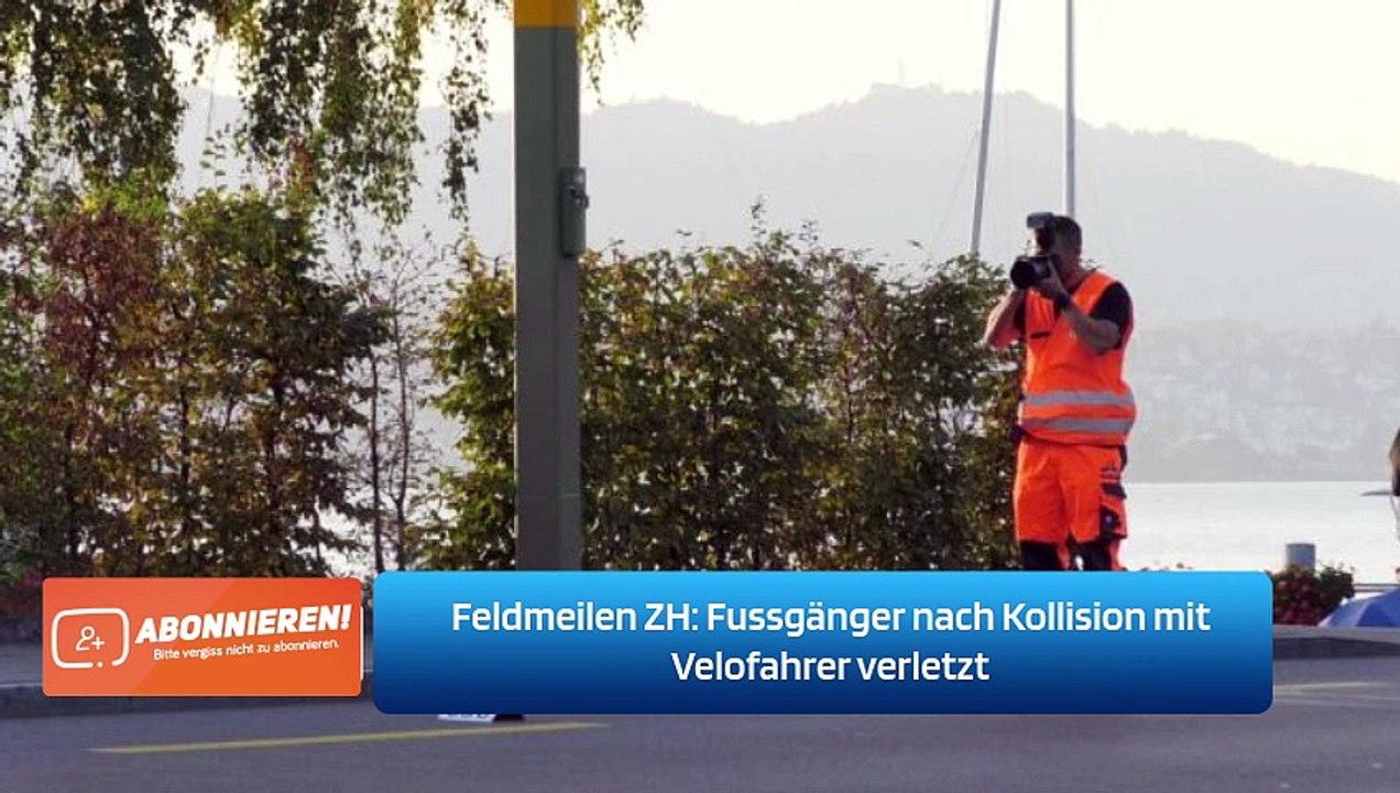 Feldmeilen ZH: Fussgänger nach Kollision mit Velofahrer verletzt