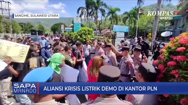 Akibat Sering Terjadi Pemadaman Listrik, Warga Demo Di Kantor PLN Tahuna