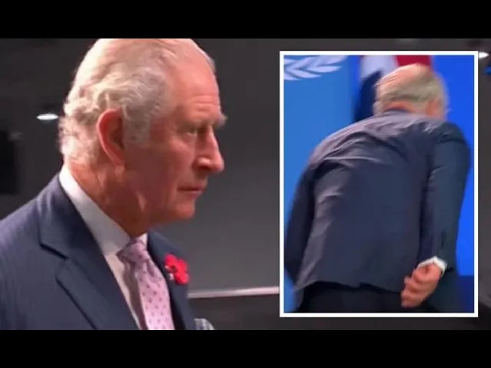 Prince Charles in horrible moment as he falls on the stairs before COP26 speech