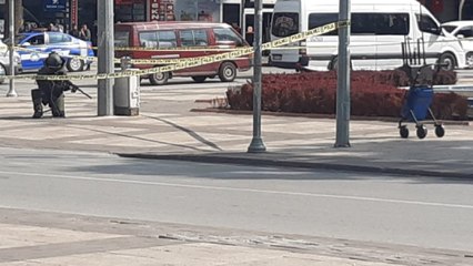 Denizli’de kentin göbeğinde bomba alarmı, film izler gibi izlediler