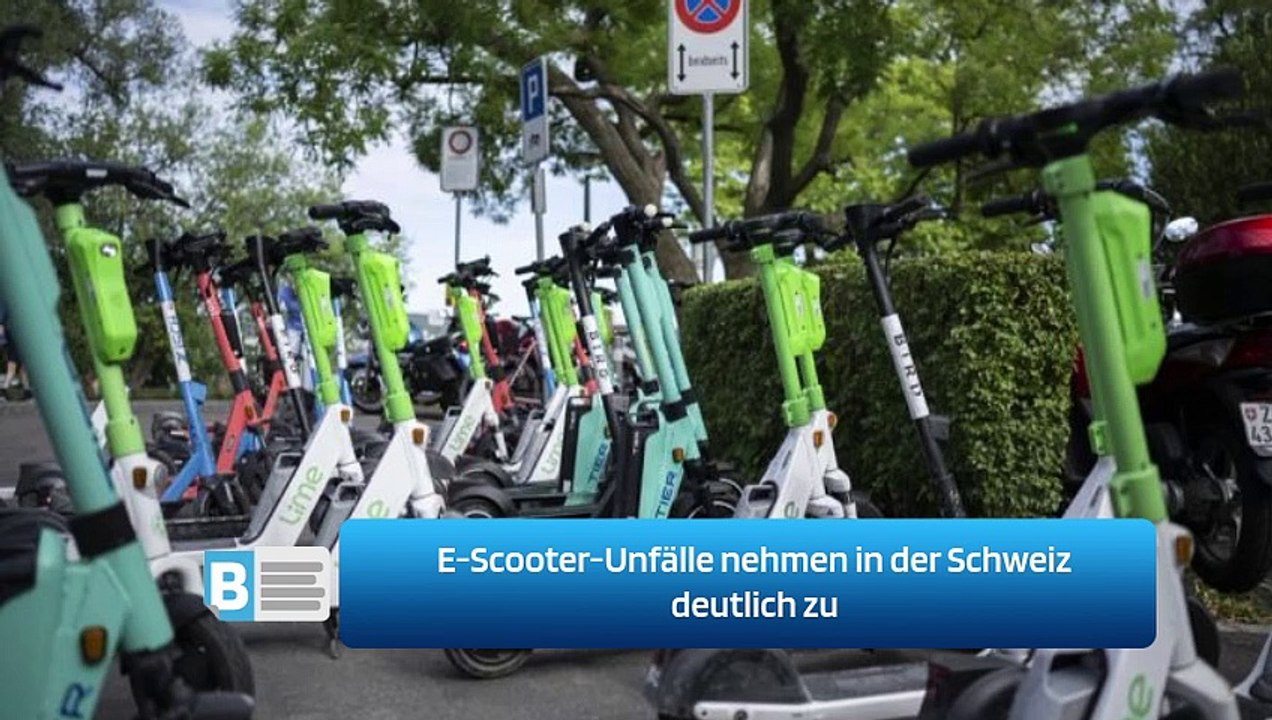 E-Scooter-Unfälle nehmen in der Schweiz deutlich zu