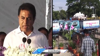 Minister KTR Distributes 162 Silt Carting Vehicles Under Dalit Bandhu Scheme | V6 News