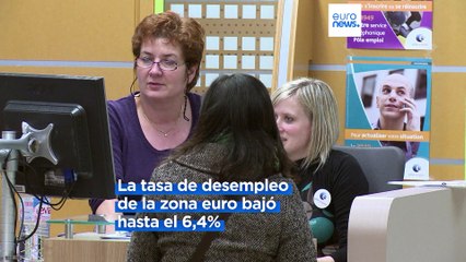 La tasa de desempleo de la eurozona sigue en su nivel más bajo con un 6,4 %